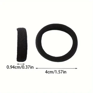 Elastische Haarbänder für Mädchen, schwarze Krawatten, dekorative Haarzubehörset, Urlaubsgeschenk für Kinder, 50-1000pcs 8 Hauptverkauf Banda Gard - №8