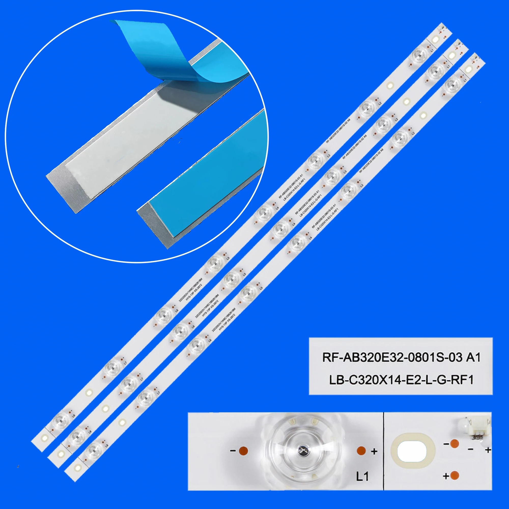 1/5/10 Комплект светодиодной подсветки Strio RF-AB320E32-0801S-03A1 для H32B7000C H32B7000 LB-C320X14-E2-P-G1-RF2 RF-AB320E32-0801S-02 A9 1/5/10 Комплект светодиодной подсветки Strio RF-AB320E32-0801S-03A1 для H32B7000C H32B7000 LB-C320X14-E2-P-G1-RF2 RF-AB320E32-0801S-02 A9