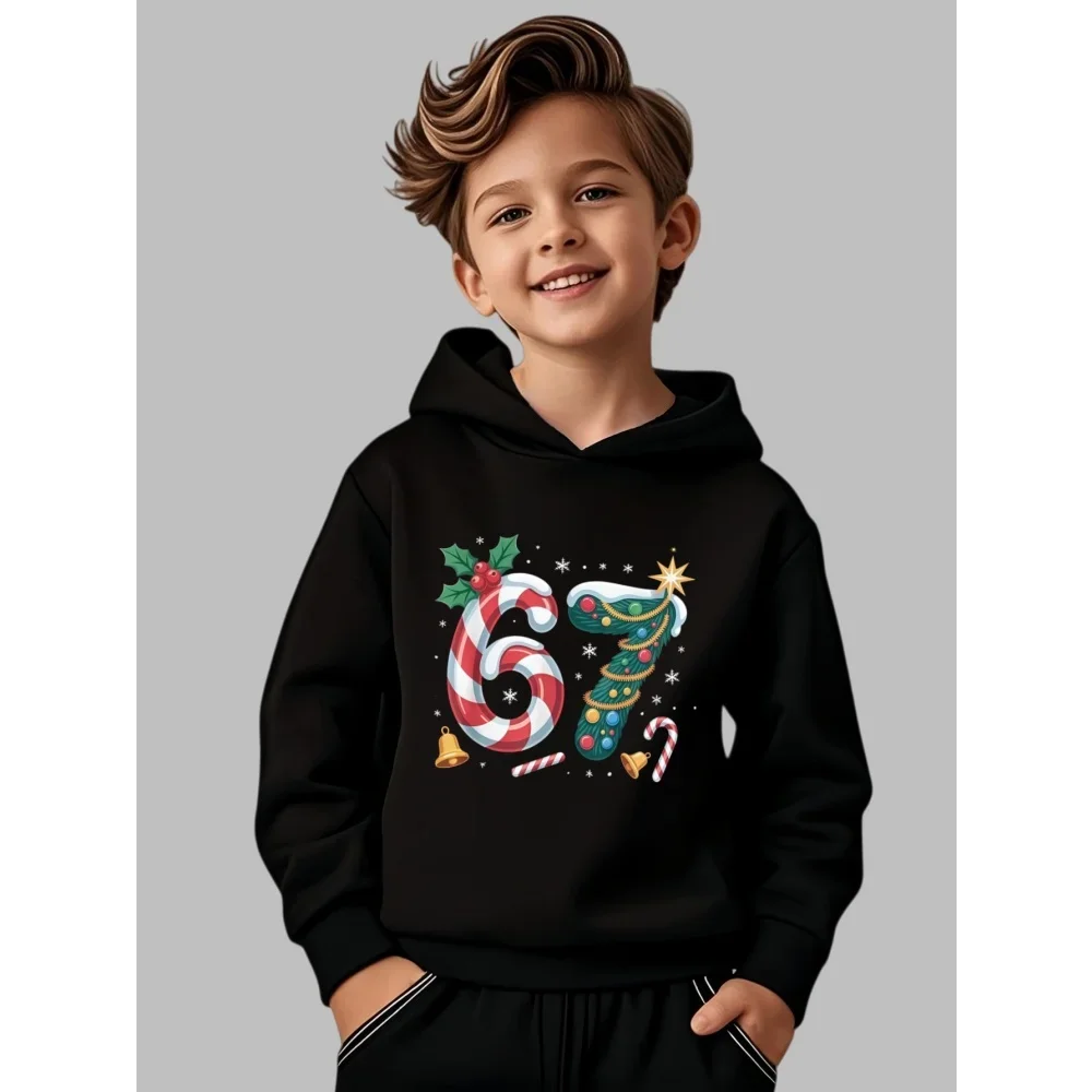 2026 عيد الميلاد 67 مطبوعة عارضة مريحة حزب هوديي للأطفال #1