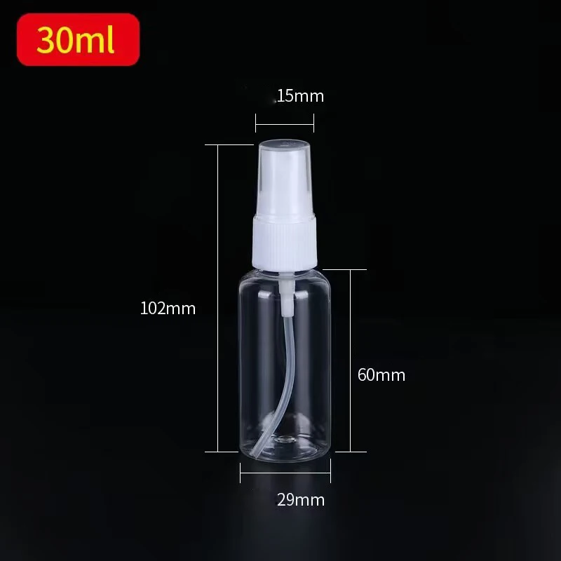 3/5/10pcs Hervulbare 10ml 30ml 50ml 100ml Clear PET Plastic draagbare Reizen Spray Fles Lege Parfum Container