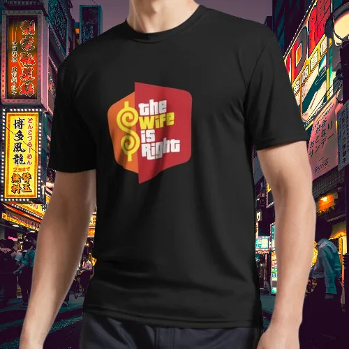 The Wife Is Right Game Show Logo T-Shirt Funny Logo Tee Men's T-Shirt