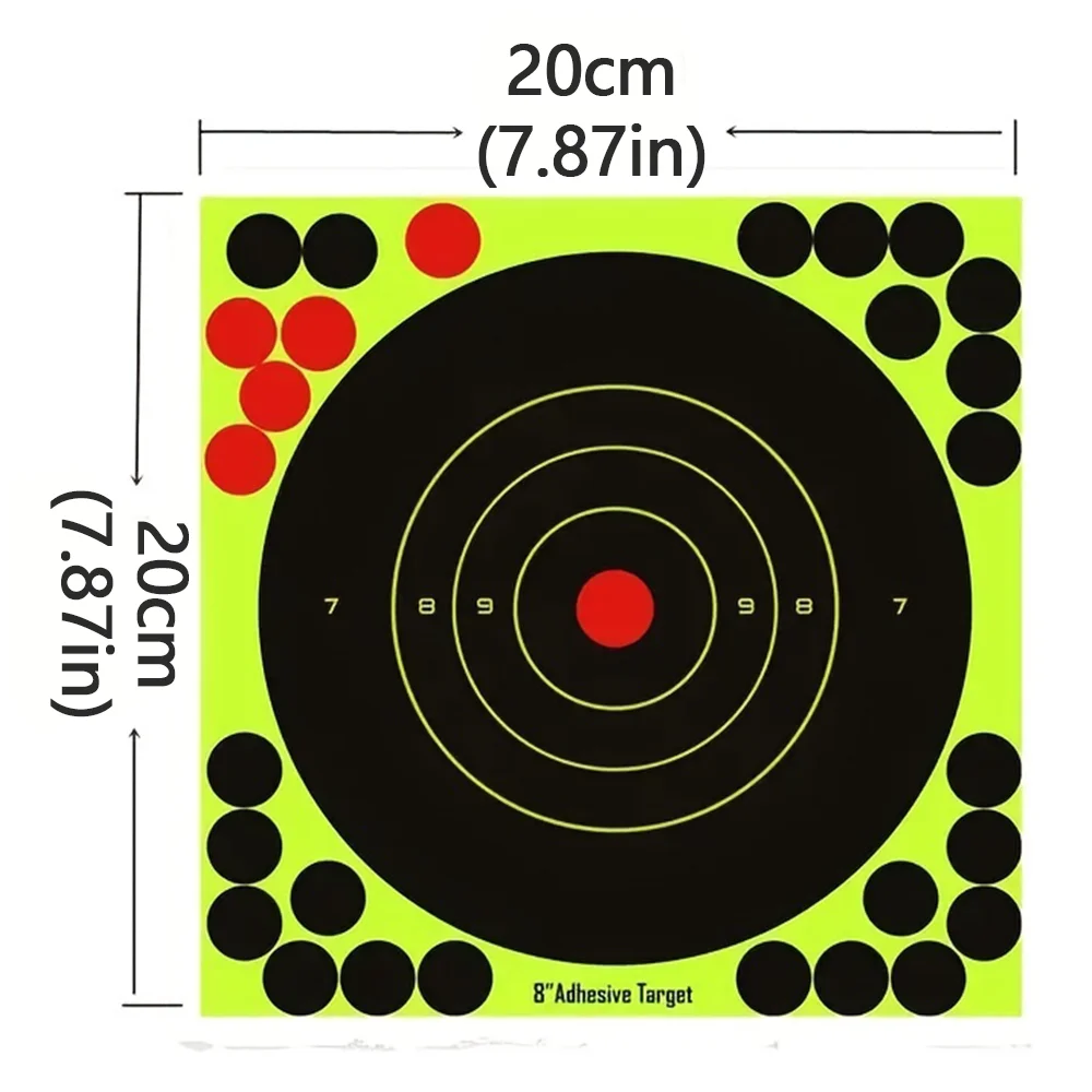 Bersagli da tiro da 20 pezzi con carta splatter autoadesiva reattiva - Per esercitazioni di tiro, attrezzature tattiche e caccia ﻿