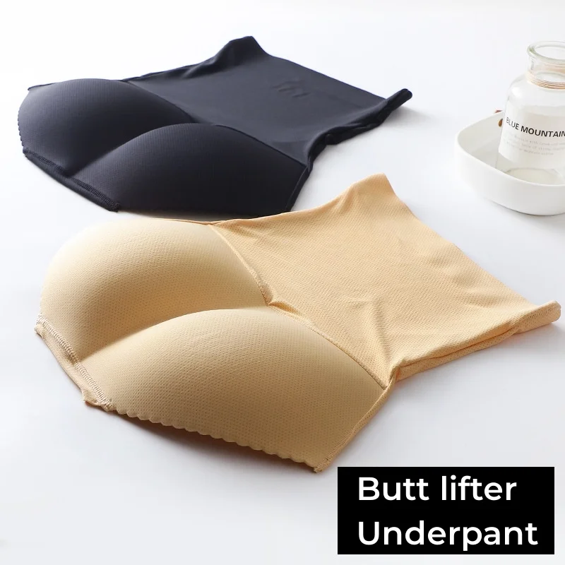 Gepolsterte Butt Lifter Unterwäsche Body Shaper Damen Höschen Butt Enhancer Push-up Höschen hohe Taille Bauch Kontrolle dünn atmungsaktiv