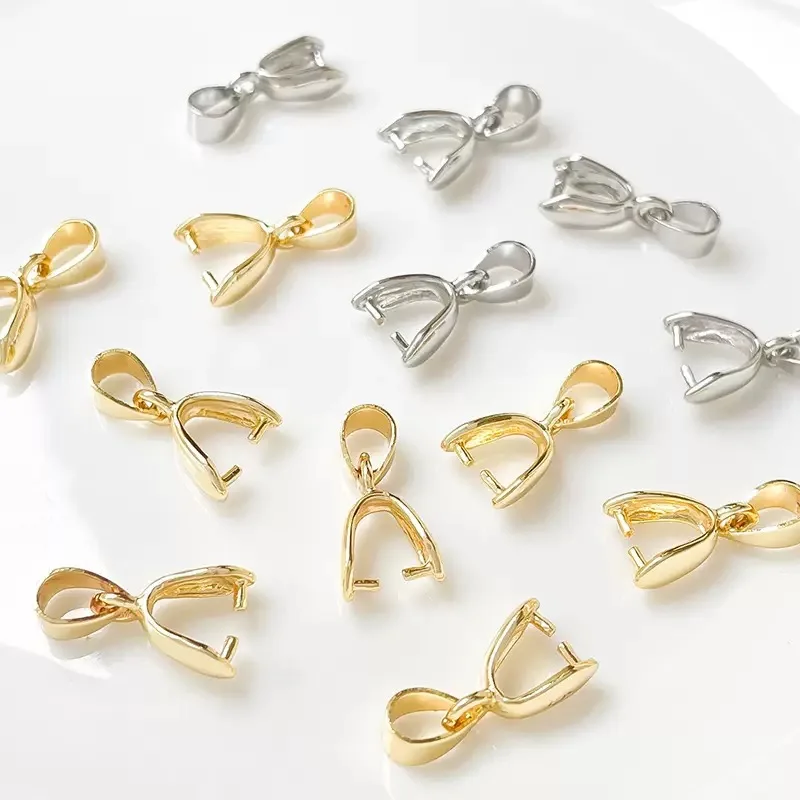 

Застежка-кольцо в форме семян дыни, покрытая серебром 925 пробы и золотом, для подвесок, DIY, аксессуары для изготовления ювелирных изделий, материалы для создания ожерелий