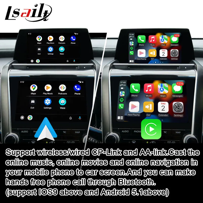 Lsailt 8+128G Android Multimedia Video Interface Integrated Wireless CP AA for 2018-2022 Toyota Crown 15th Generation AWS220