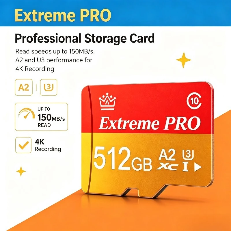 Fast Transfer Memory Card Class 10, High-Speed Storage Micro TF and SD Cards, for Digital Camera, MP3 Player and Phones.