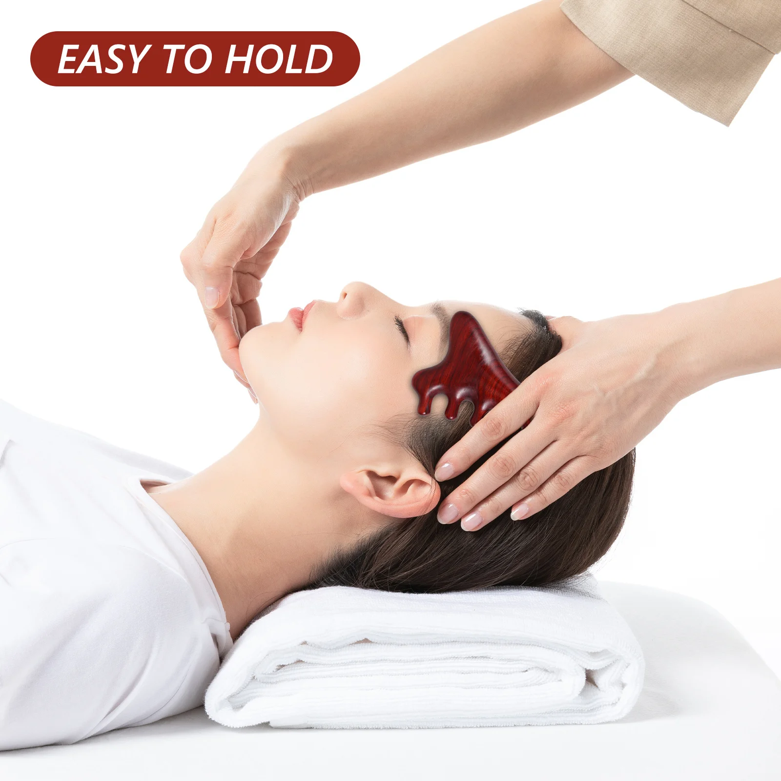 

Natural Wood Gua Sha Comb Scalp Massager Multi Functional Hair Detangler Ergonomic Design Home Office Travel