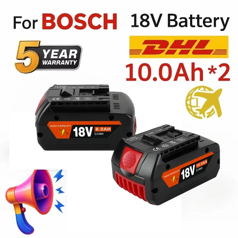 

For Bosch Professional 18V 12.0Ah Battery Pack, Compatible with GBA GBH GSR GSB, Replacement Battery for BAT618 BAT609 BAT620⚡