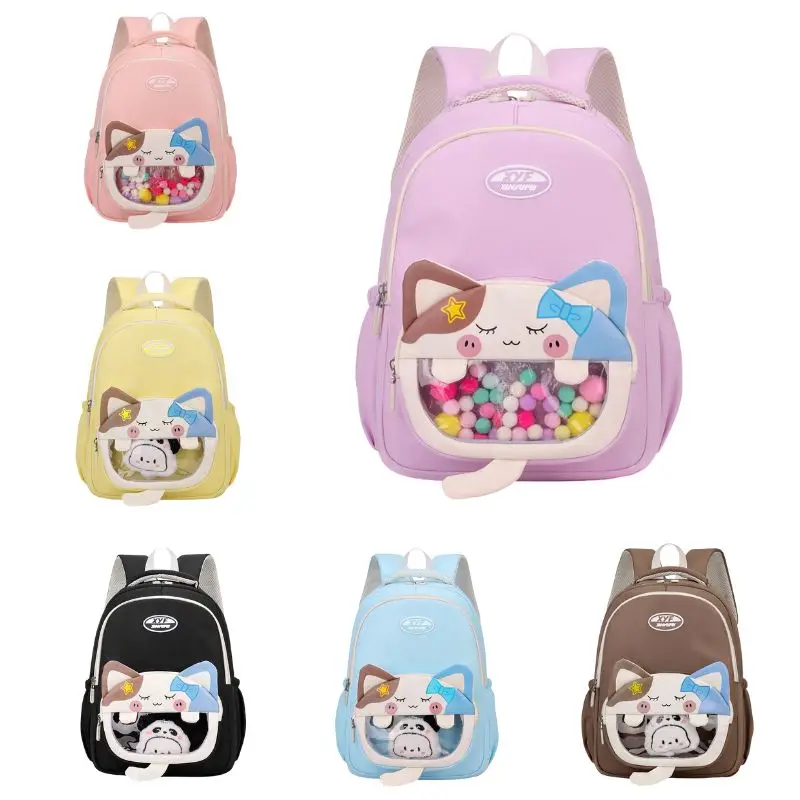 

New Design Cartoon Cat Lightweight Waterproof Outdoor Elementary Kindergarten Bookbags Kids Backpack Ravel Bagpack Mochila