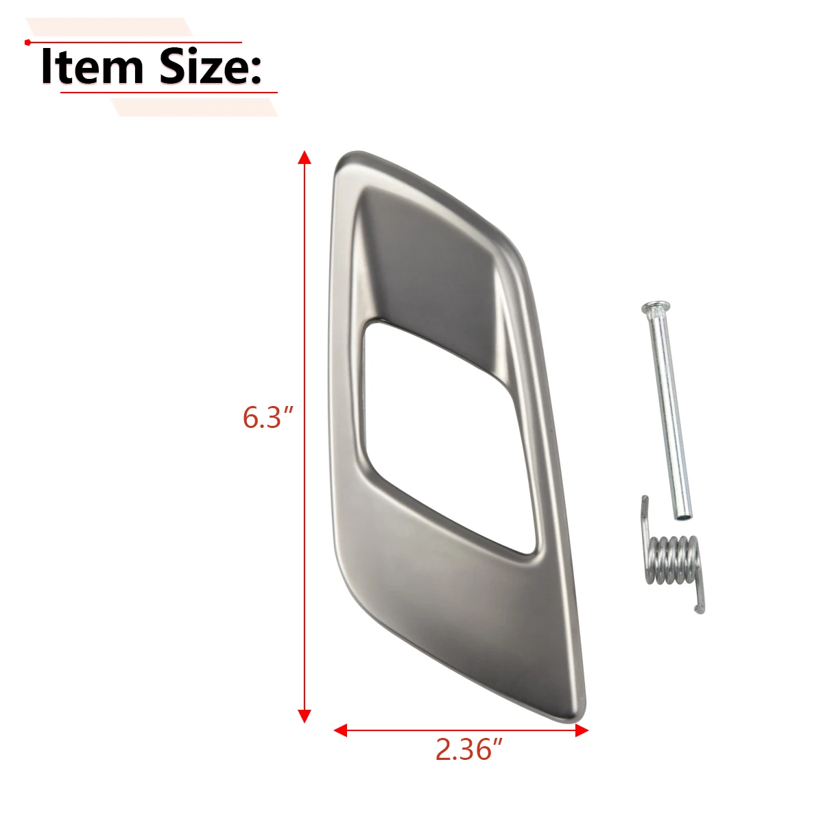 Car Inside Door Handle Trim Grey and Black For Ford Ranger T6 2012-2021 & Everest 2015-2021 & Mazda BT-50 2012-2020