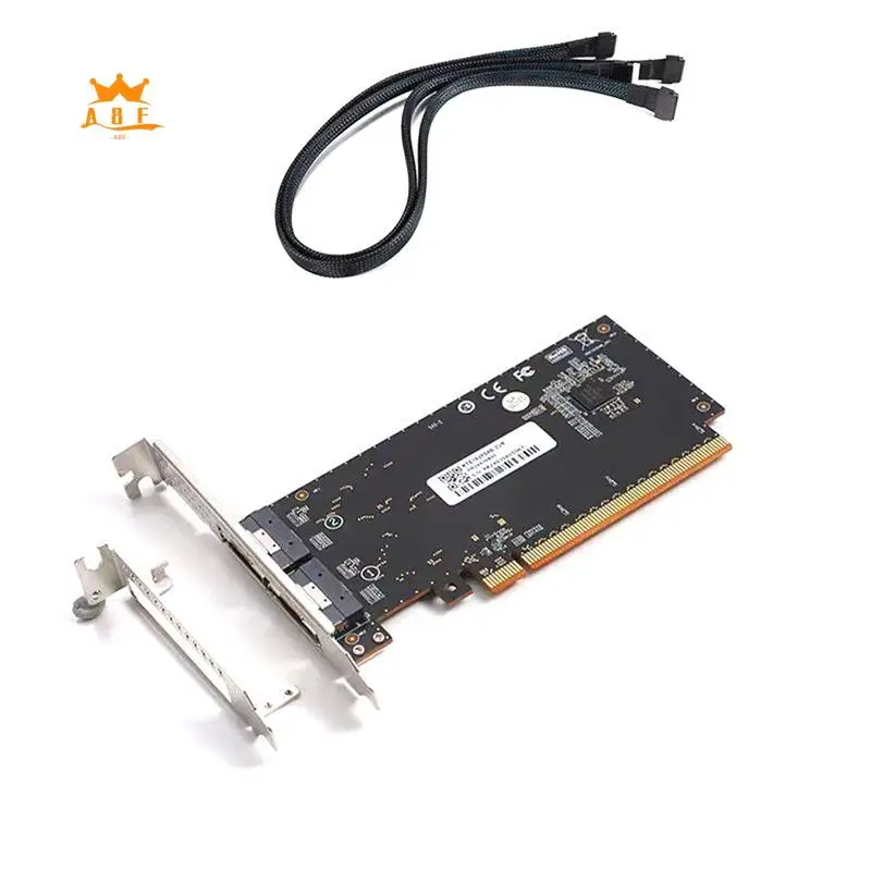 

A08E-Высокопроизводительная внешняя видеокарта Pcie4.0 X16 для Slimsas 8654, задняя карта-адаптер половинной высоты с кабелем