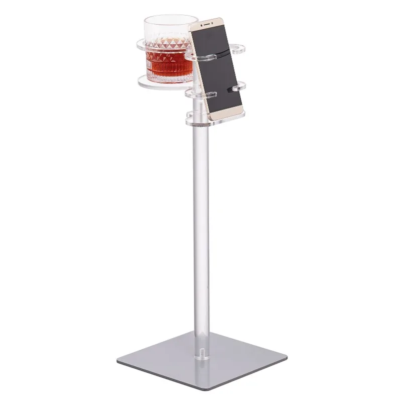 

coffee table beverage table, mobile phone holder iron plate seat, cocktail table light luxury living room household