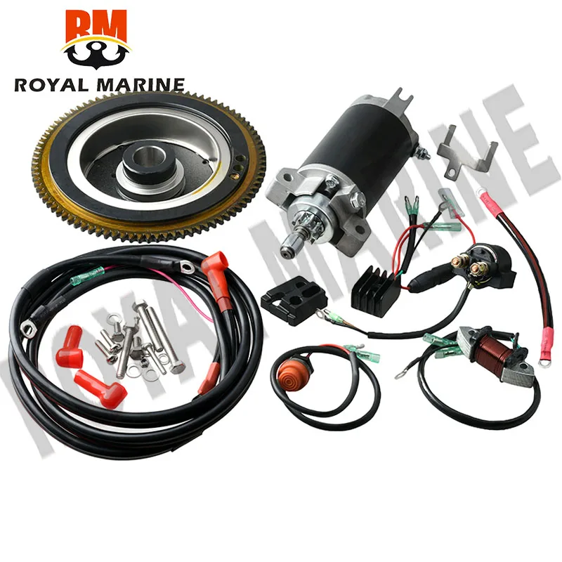 

Electric Start Kit For YAMAHA T40 2-Stroke 40HP Starter Motor set Electrical start conversion kit model 66T