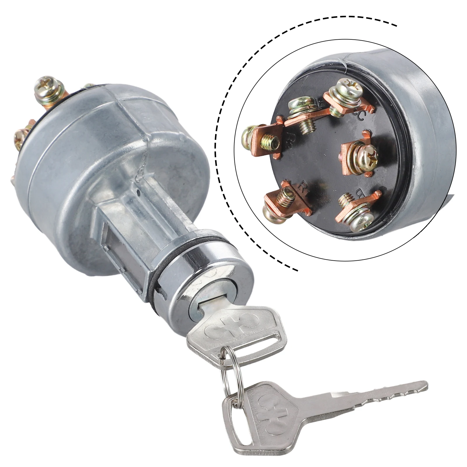 1 مجموعة مفتاح إشعال مع 2 قطعة مفاتيح 08086-10000 ل كوبوتا حفارات جرار PC200-1235 حديقة أدوات كهربائية مفتاح إشعال مفاتيح