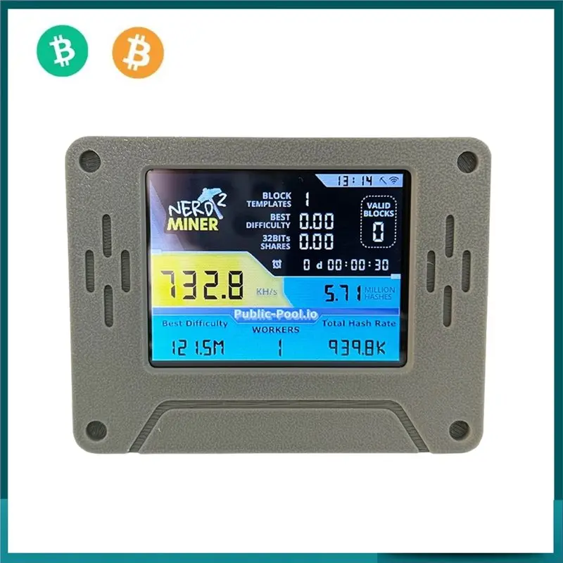 B84B-Upgraded Bitcoin BTC Solo Miner 735Kh/S Nerdminerv2 Nmminer 2.8