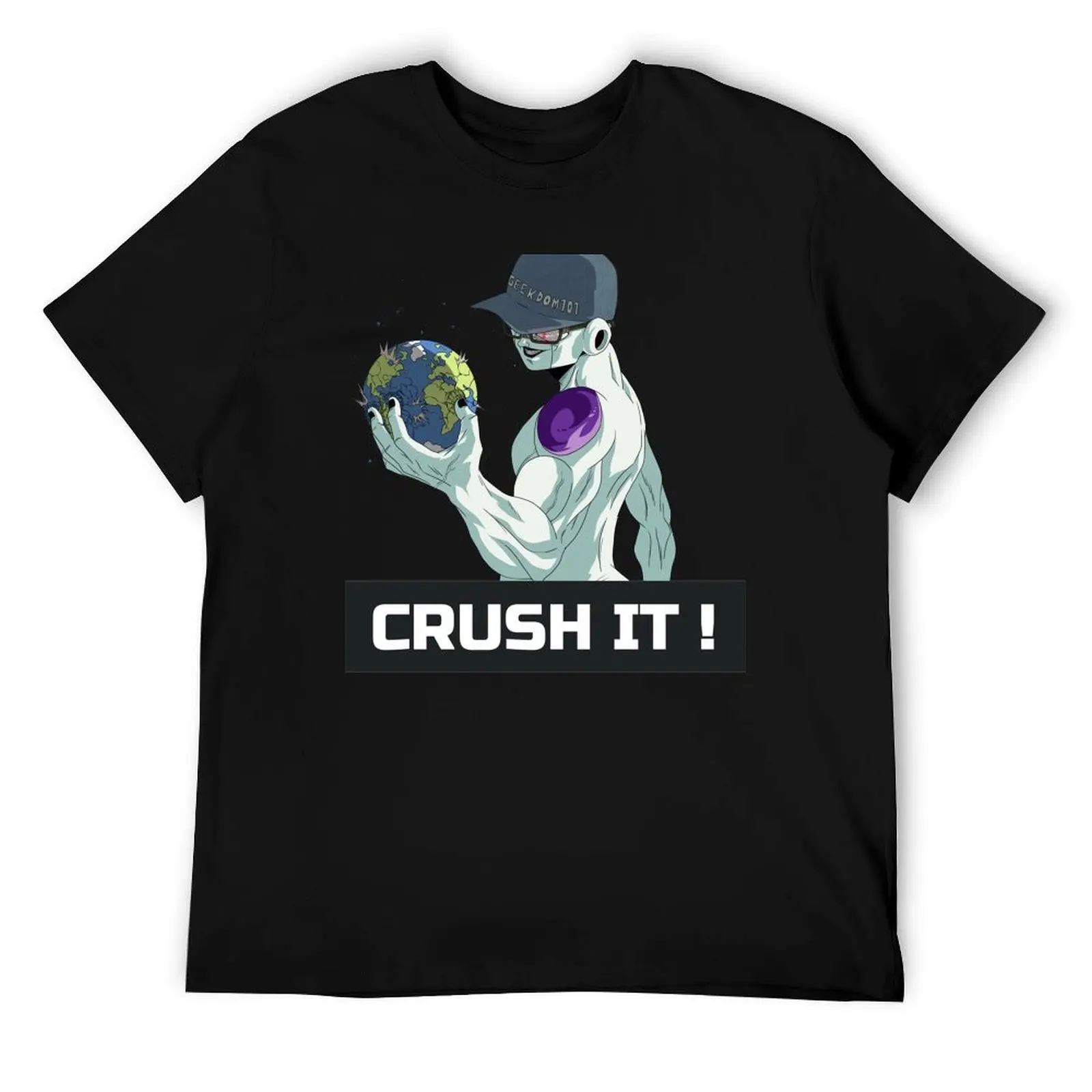 

Geekdom101 CRUSH IT Line T-Shirt man t shirts cotton mens graphic t shirts T-Shirt