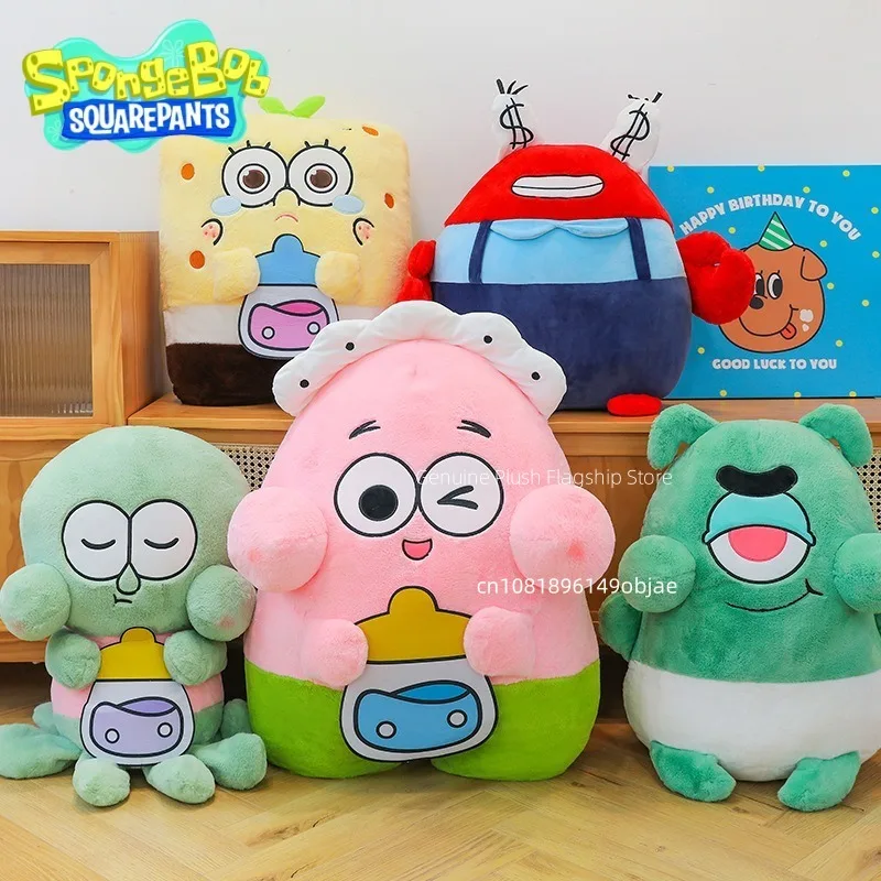 45/55/65 Große Größe Pongebob Schwammkopf Anime Plüsch Puppe Zimmer Dekoration Peluche Kissen Kawaii Plüschtiere Ornamente Geschenke