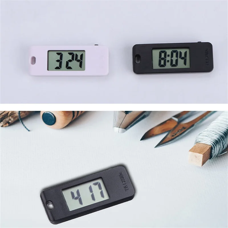 Montre de poche numérique électronique silencieuse pour étudiant avec verre à haute transmission lumineuse