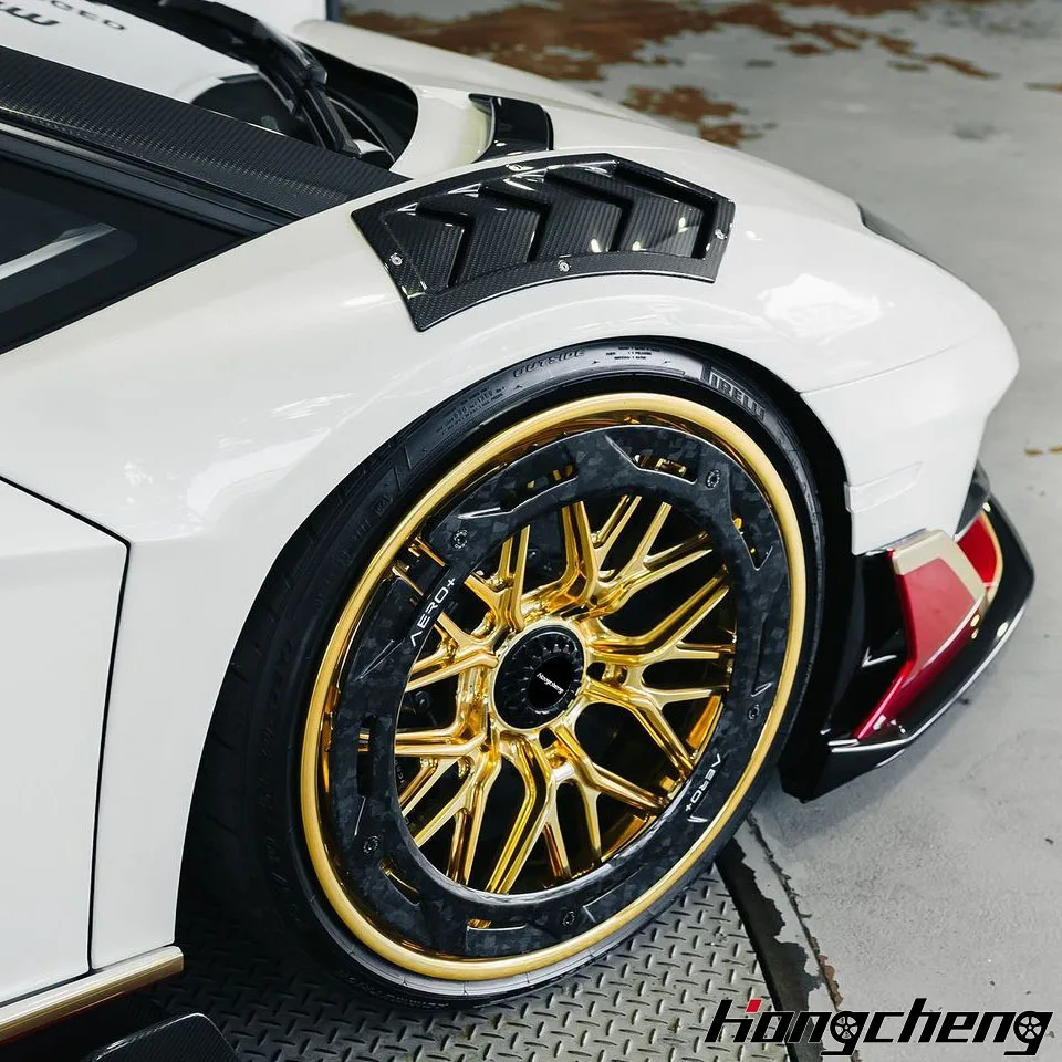 New model of 26 22 Inch Wheels Carbon Fiber Wheels  5x112  5x114.3 Three Piece Wheel for
