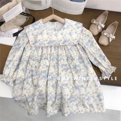 Girls Dresses Baby Girls Spring and Autumn Floral Princess Dresses Girls Stylish Dresses Autumn Children Clothing