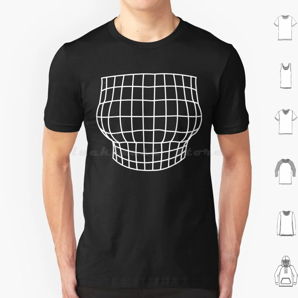 Magnified Chest Optical Illusion T Shirt Men Women Kids 6xl Magnified Chest Optical Illusion Grid Optical Illusion Large Bust