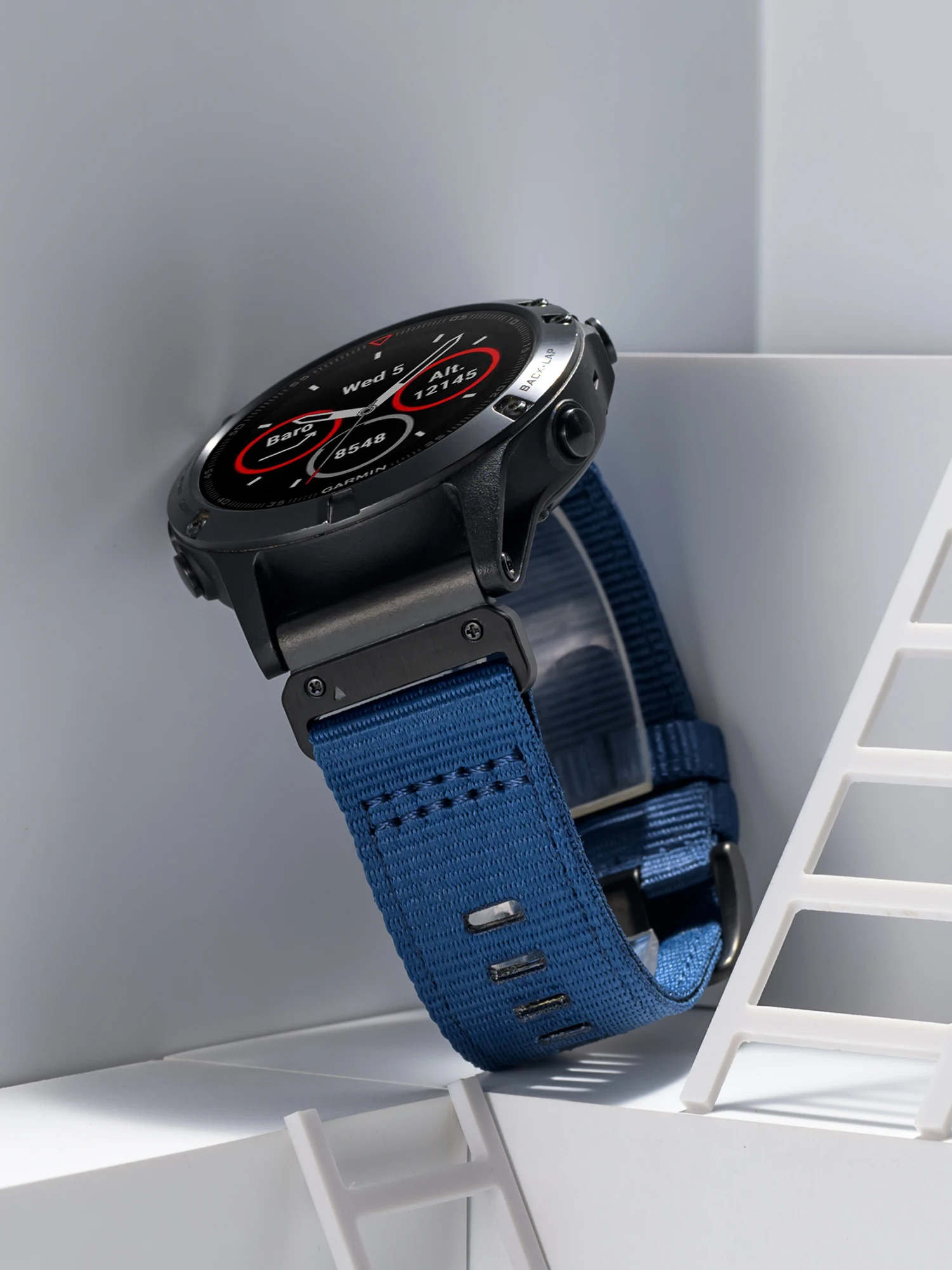 22/26 mm Nylon Luxury Strap QuickFit for Garmin Fenix 8 Pro 8 7X 7 Pro/Tactix 8/Instinct 3 2X/Forerunner 970 965 955/Descent G2