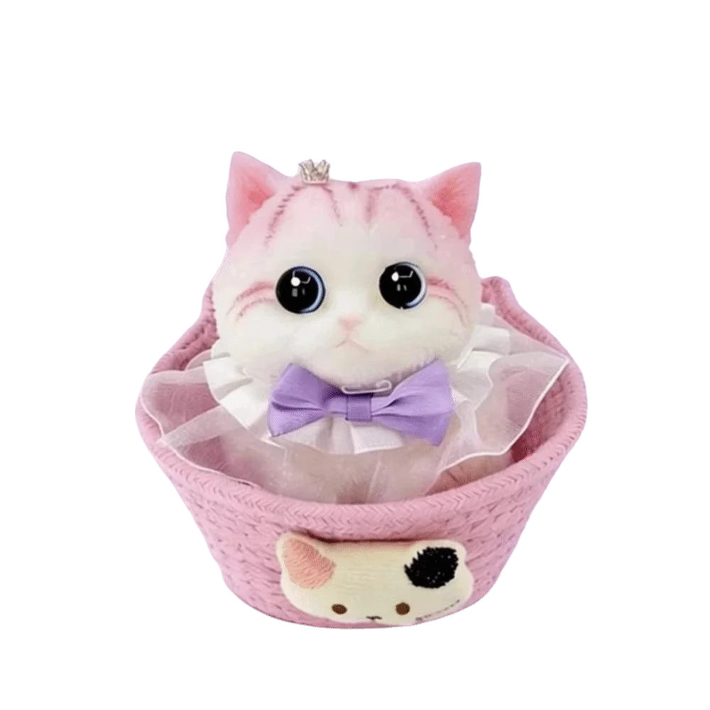 Kitten Statue Soft Squishy Cat Toy Pinching Slow Rebound Squishy Kitten Toy Small Large Cat Fidget Toy Home Decoration
