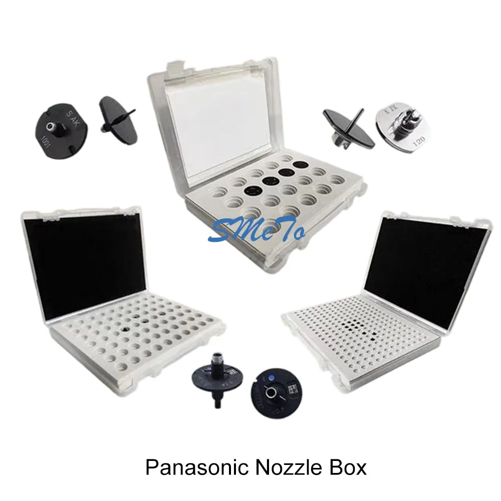 

Holds 3/8/16 Spindle H04/H12/H24 Nozzles SMT Nozzle Storage Box For Fuji NXT Panasonic 602 NPM