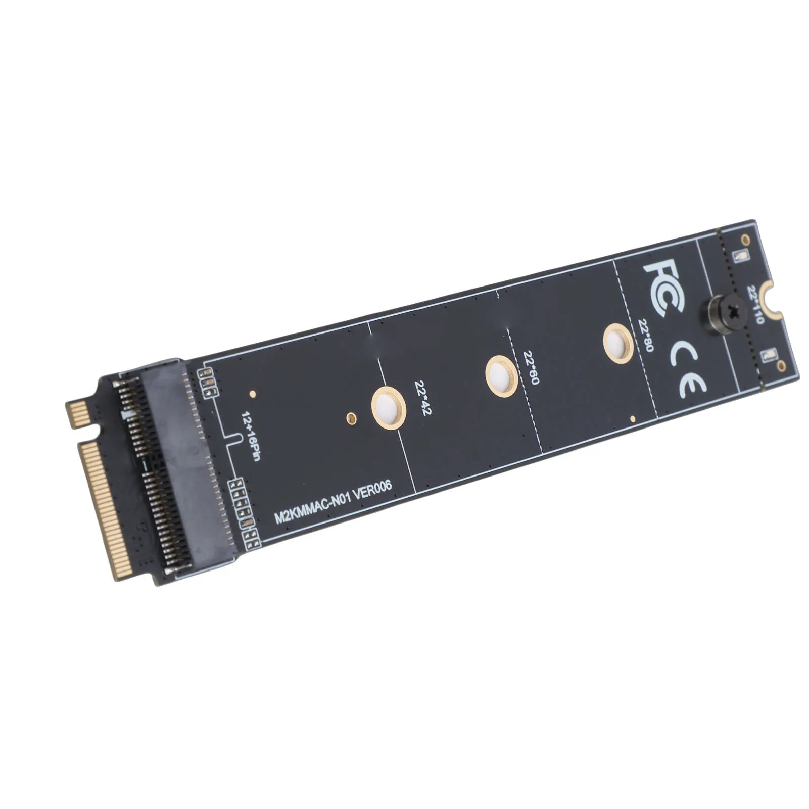 12 16 Pin SSD to M.2 KEY-M Adapter Card Replacement for OS X Laptop 2013-2017 PCIe 4.0 High Speed Transfer SSD Adapter Card