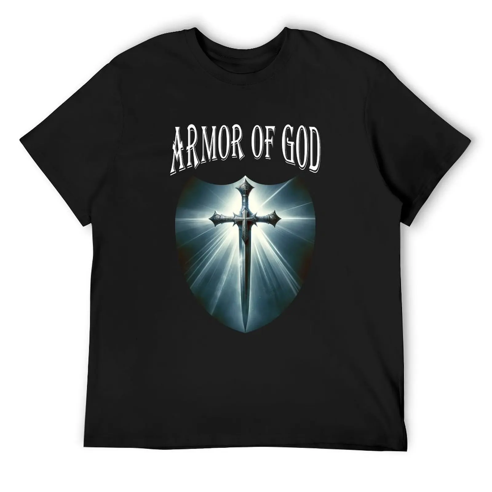 Armor of God Spiritual Crusade: Embracing the Divine Protection T-Shirt quick-drying blacks tees t shirt men 100℅ cotton