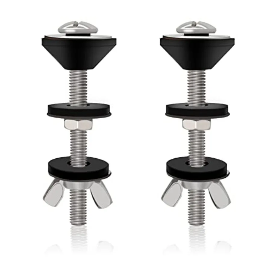 

2PCS Universal Toilet Tank to Bowl Bolts, Heavy Duty Toilet Tank Replacement kit, Stainless Steel Rustproof Bolt Hardware Kits