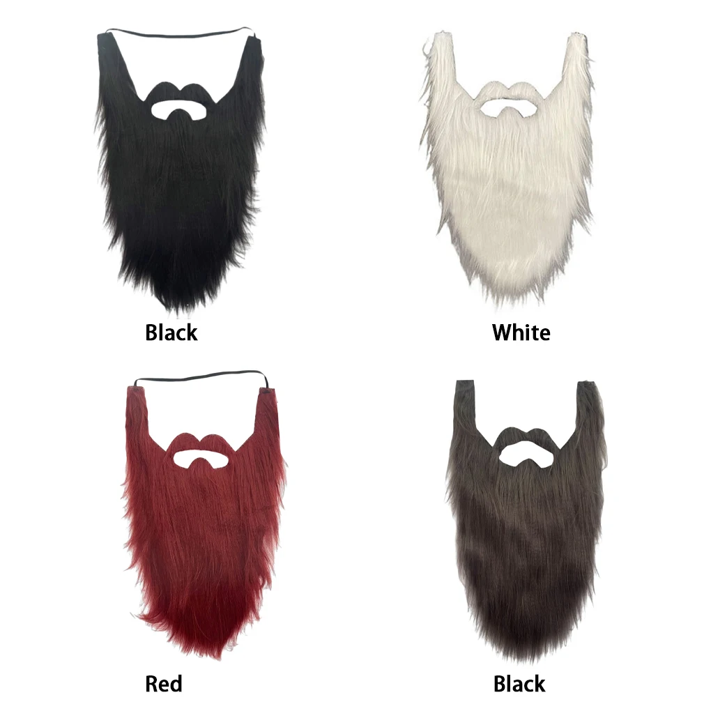 1 قطعة زي اللحية الطويلة تأثيري الشوارب اللحية وهمية للكبار شعر الوجه عيد الفصح حفلة تنكرية أوبرا فستان بتصميم حالم لوازم الحفلات #6