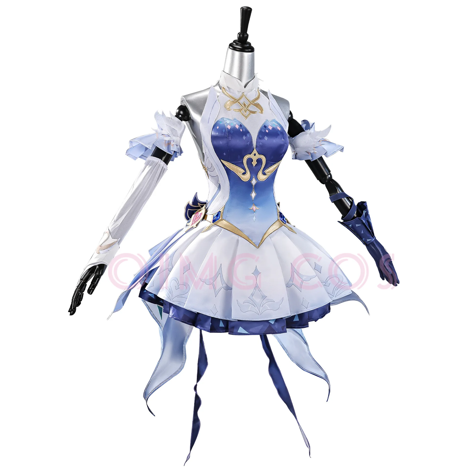 Genshin Impact Odette Cosplay Costume Full Set Adult Halloween Carnival Cloak For Comic Con Cos Events view 3