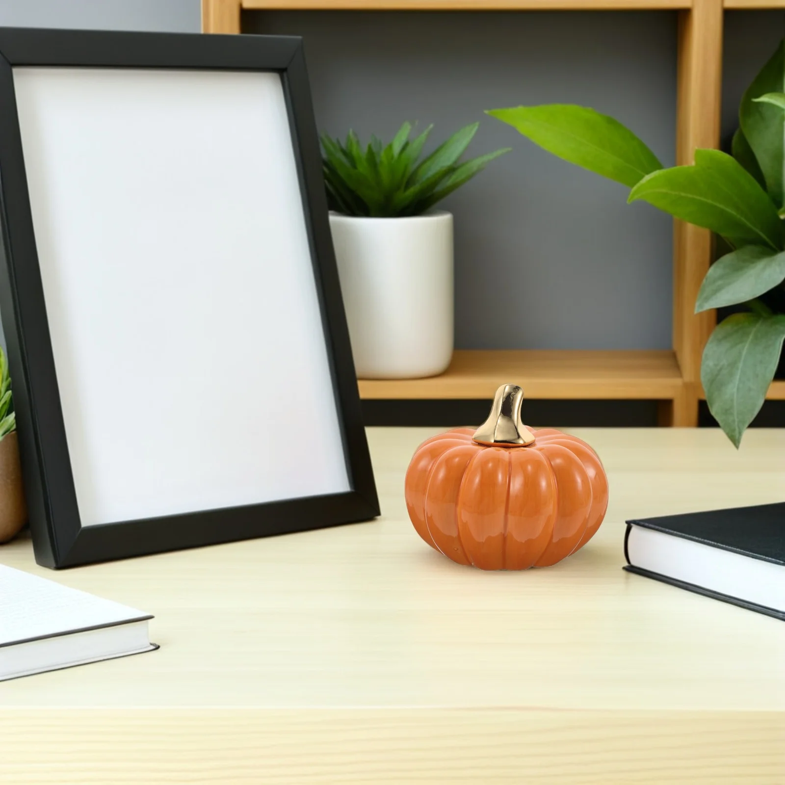 

Ceramic Pumpkin Decor Minimalist Style Thanksgiving Halloween Harvest Festival Tabletop Pumpkin Centerpiece Decoration