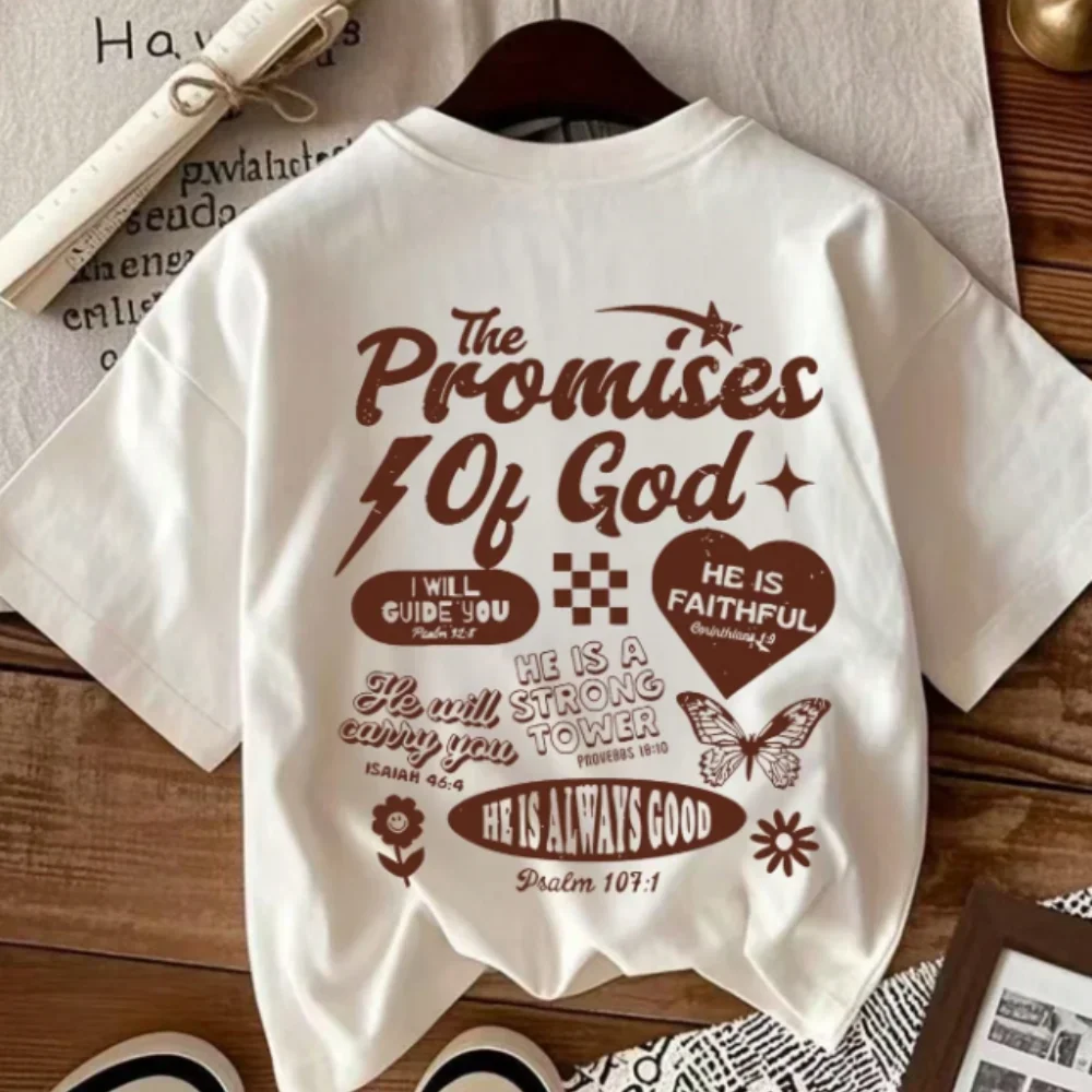 Tween Girls Letter T-shirt Casual Graphic Print Crew Neck Soft Comfortable Short Sleeve T-Shirt Top for Summer Children Clothing
