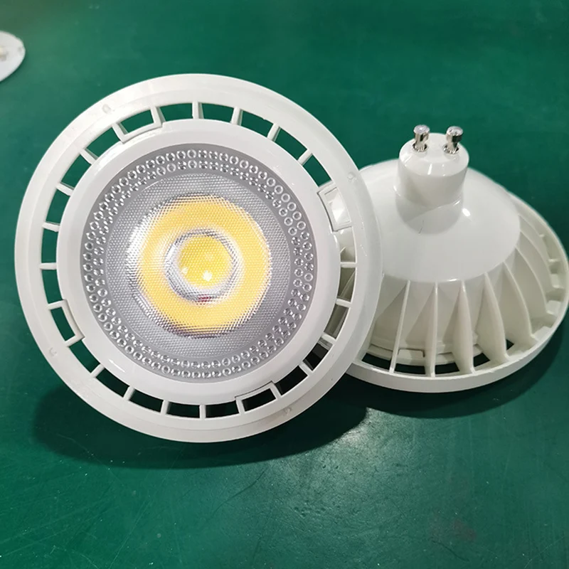 High Power Dimmable 15W COB LED Bulb Light AR111 QR111 G53 GU10 ES111 10W Warm White Cold White LED Spot Light AC85-265V