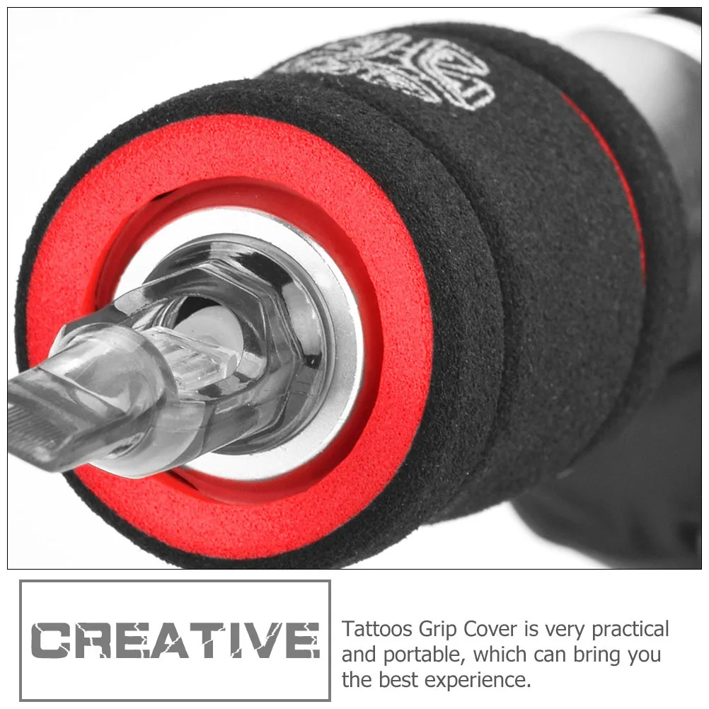

12Pcs Portable Tattoos Grip Covers Supple Sponge Handle Protective Sleeve for Tattoo Artists Tattoos Acessories