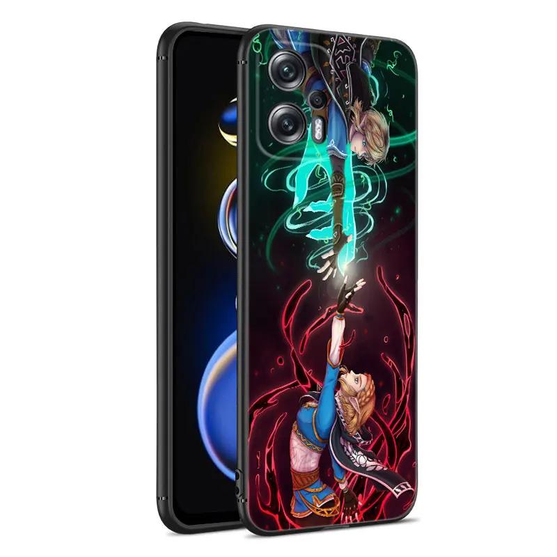 Game The L-Legend of Z-Zelda Black Silicone Phone Case For Xiaomi POCO X3 X4 NFC F4 GT F5 F6 M3 M4 M6 X5 X6 Pro 5G M5 C55 C65