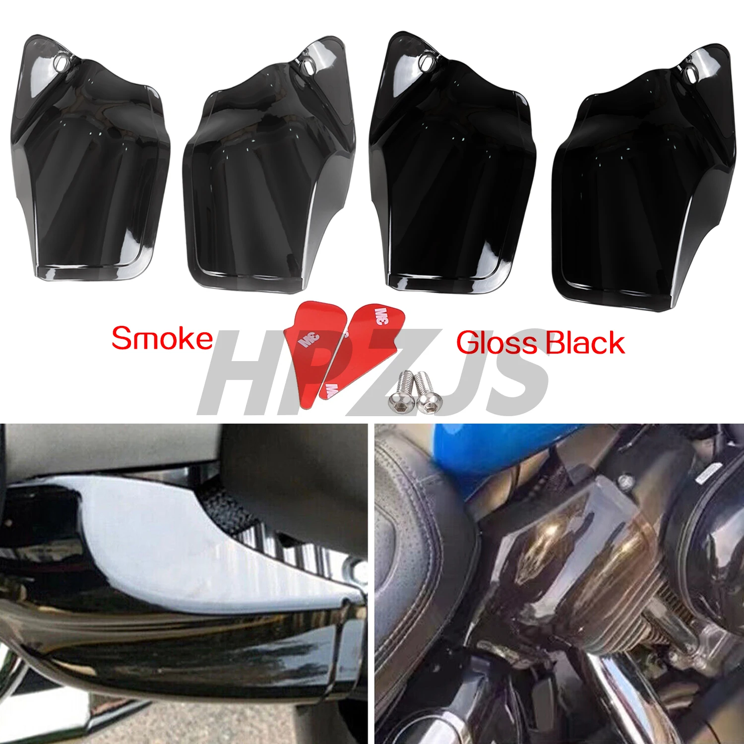 

Motorcycle Air Heat Deflector Saddle Shield Smoke/Black For Harley Sportster XL 883 1200 Iron XL883N Forty Eight 1200X 2004-2022