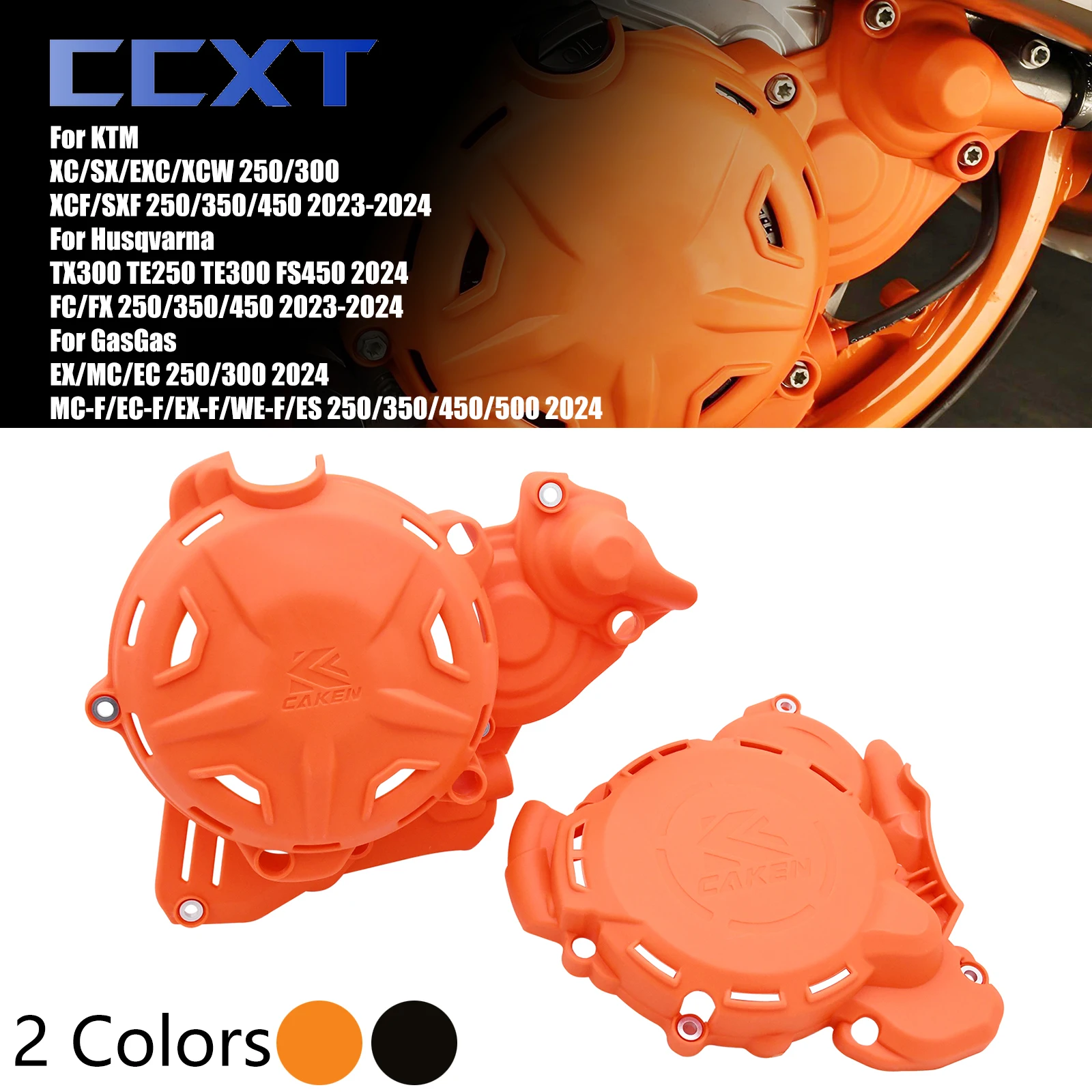 

Motorcycle Clutch Cover Ignition Protector Guard For Husqvarna TX FC FX FS TE 250 300 350 450 2023-2024 For KTM XCW XCF SXF EXC