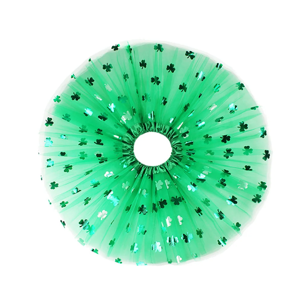 1 قطعة تنورة الأميرة توتو 30 سنتيمتر لينة مرنة الفتيات عيد القديس باتريك زي الرقص الزي ملابس الأطفال