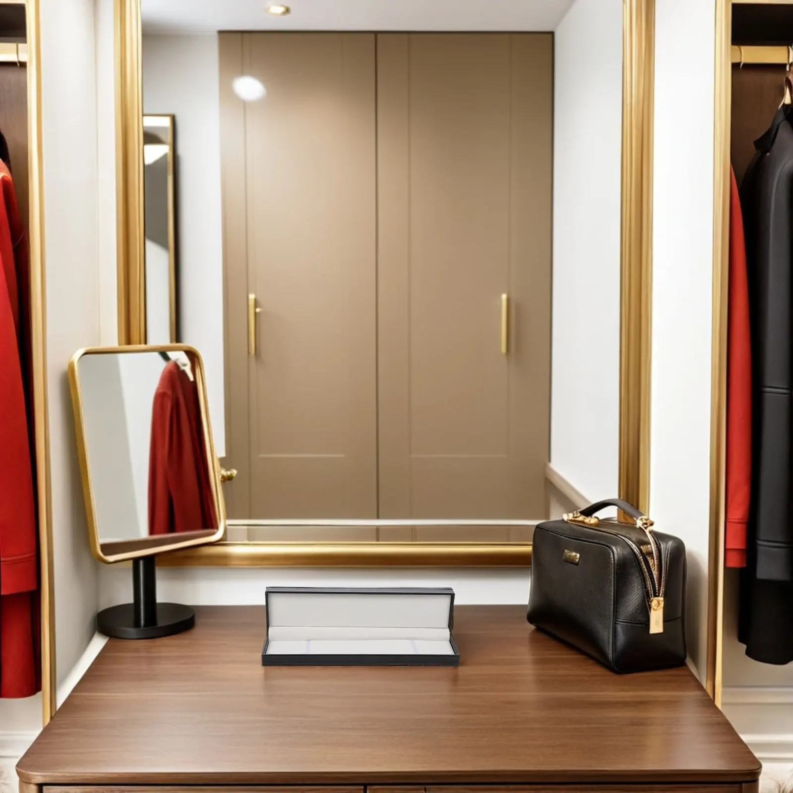 

2Pcs Sleek Black Crystal Pattern PU Watch Case Compact Single Slot Jewelry Storage Box for Men Women Wrist Chains Necklaces