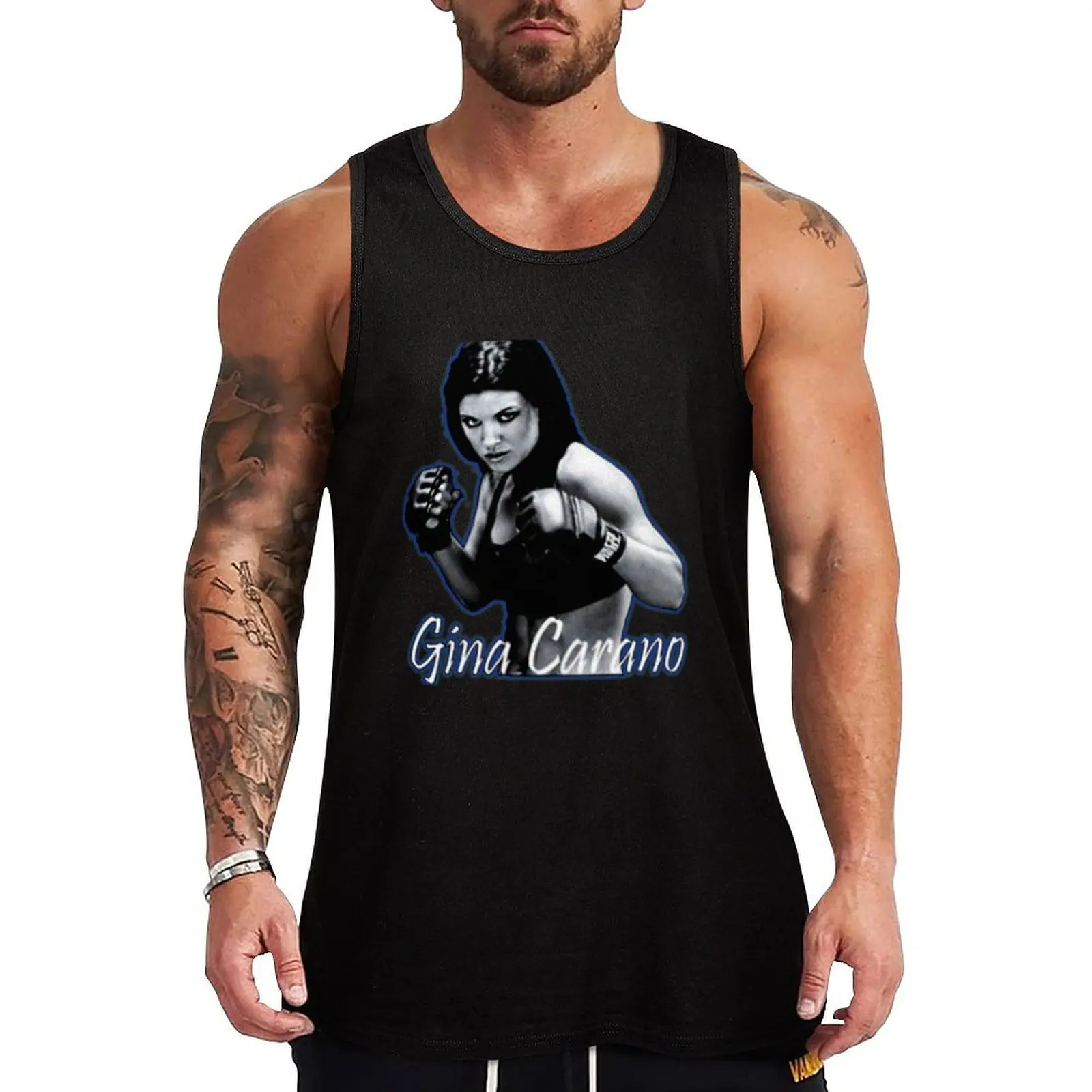 GINA CARANO 6 Essential Tank Top Workwear Tank Top Durable Sleeveless Casual Shirt