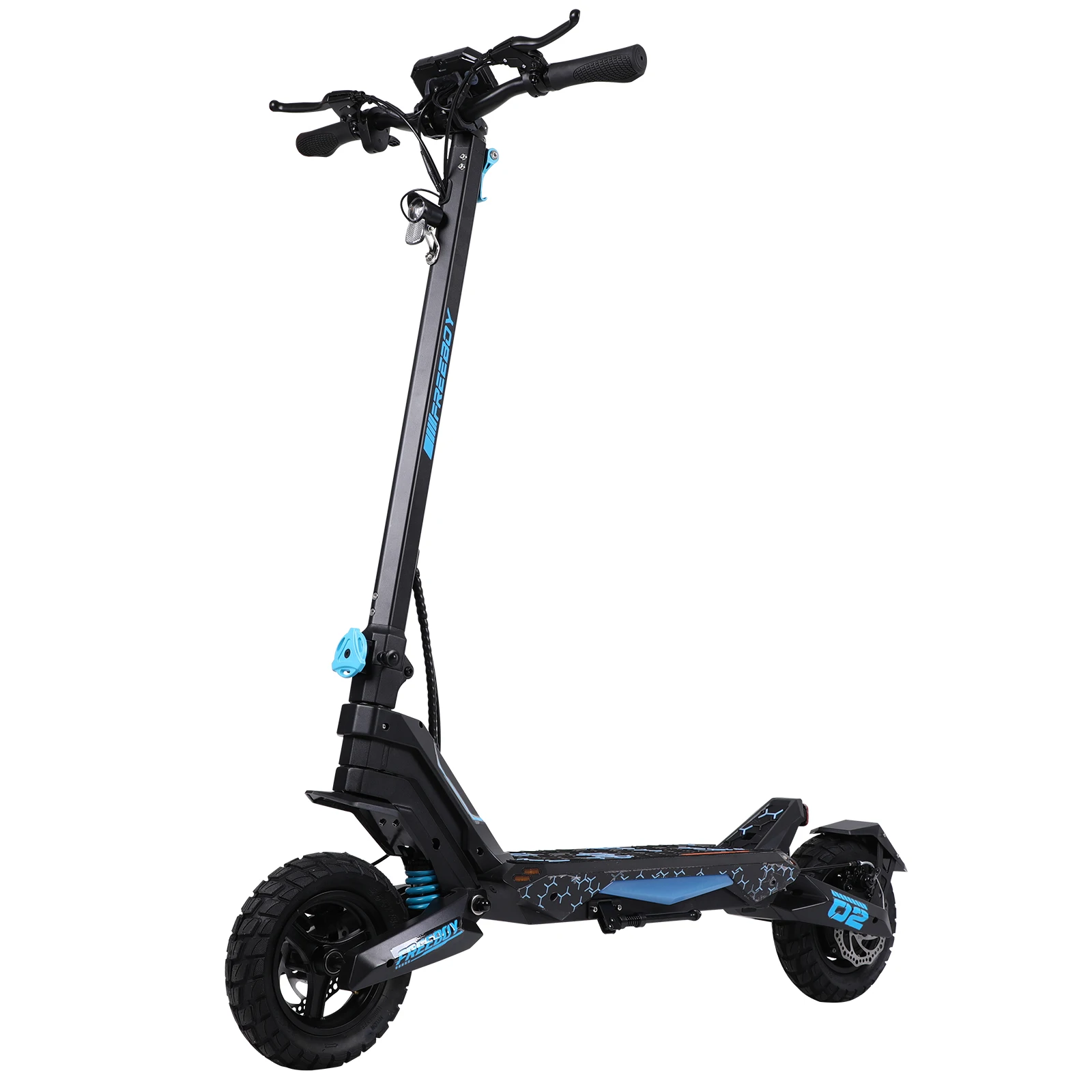 Patinete eléctrico FREEBOY G2 para adultos, batería de 48 V y 13 Ah, neumáticos todoterreno de 10 pulgadas, autonomía de 40 km, luces LED