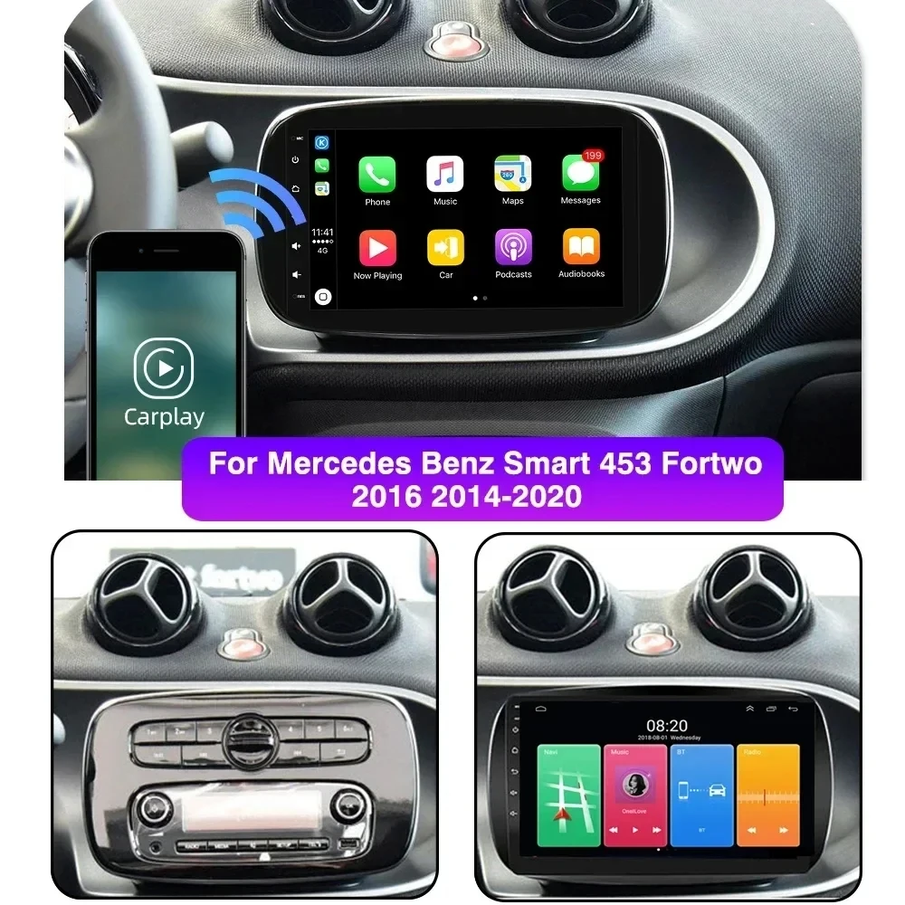 Android 14 Car Radio For Mercedes SL R230 SL350 SL500 SL55 SL600 SL65 2001 -2007 Navigation GPS Multimedia Player Stereo wifi+4G