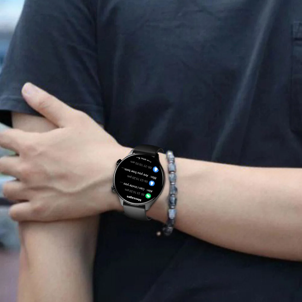 VALDUS VS63 Pro AMOLED Smartwatch Uomo Donna NFC Chiamata Bluetooth Frequenza cardiaca Fitness Calorie Blocco password Android IOS Smart Watch