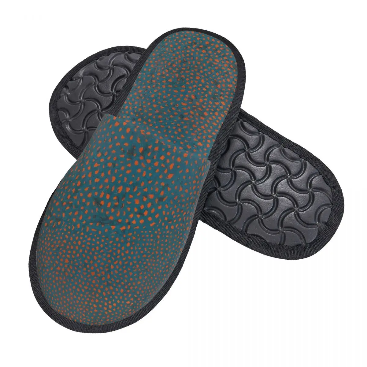 Custom Polka Dot Print Pattern Soft Memory Foam House Slippers Women Yayoi Abstract Art Cozy Warm Anti-skid Sole Slipper