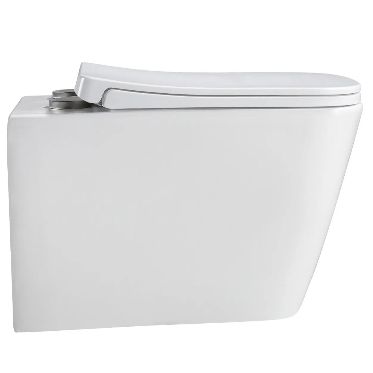 door-to-door delivery square borderless impulse flushing wall row suspended ceramic toilet