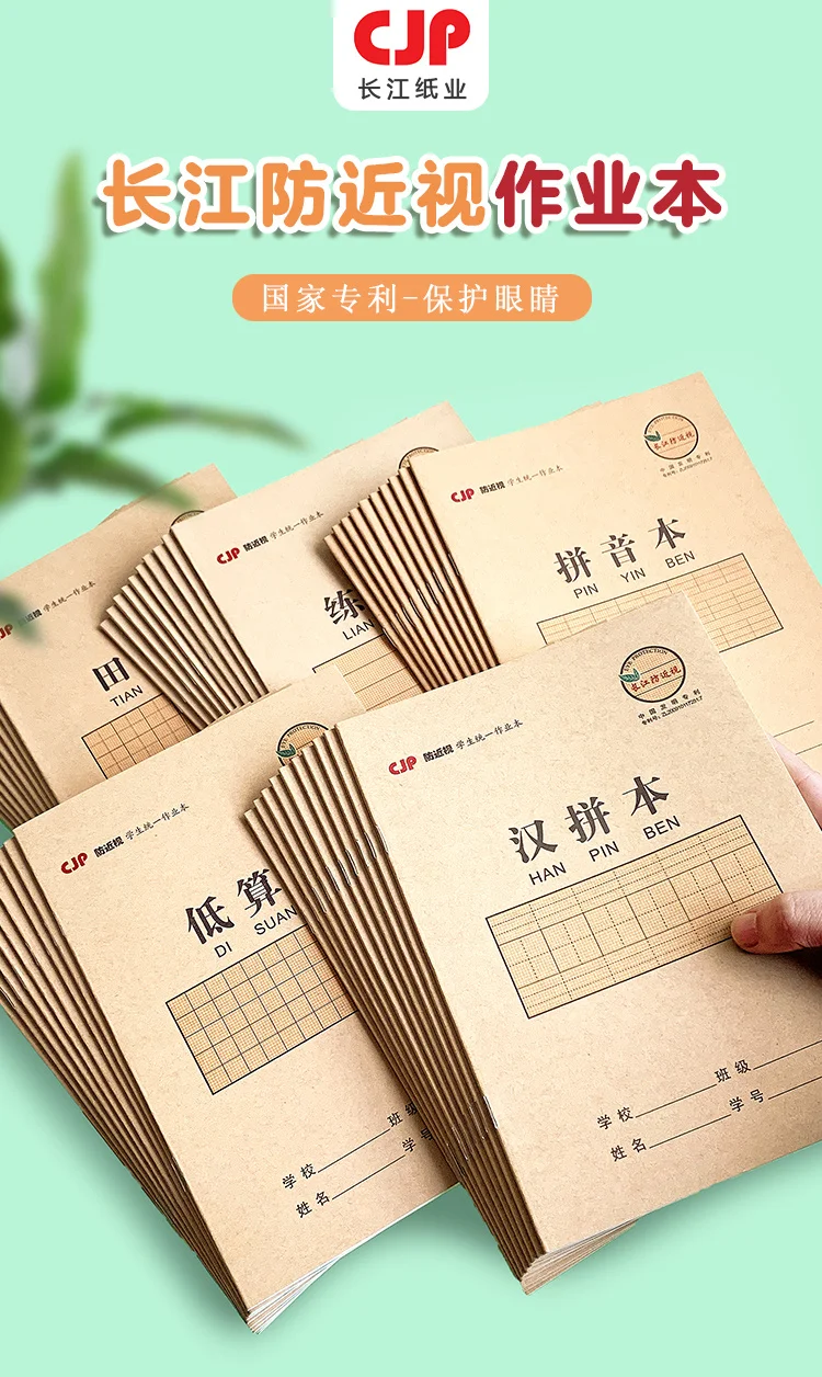 5 Stück Übungshefte Hanzi Tianzige 25K Character für Grund- und weiterführende Schulen, Anti-Myopie, zum Erlernen chinesischer Schriftzeichen, Schreibwaren – Detail 4