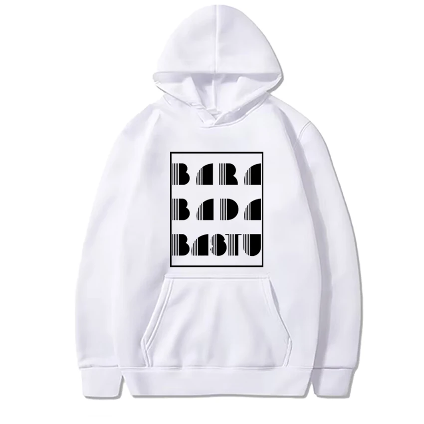 Retro Eurovision 2025 KAJ Bara Bada Bastu Hoodies Men Women Oversized Sweatshirt Unisex Fashion Y2k Fleece Long sleeve pullovers